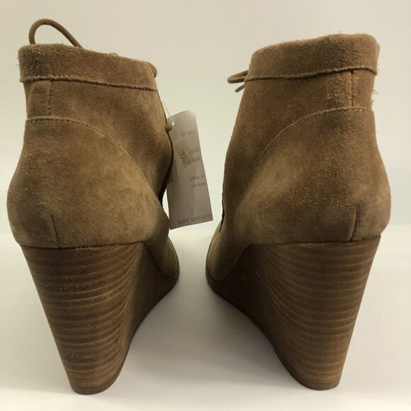 Lucky Brand Brown Leather Ankle Boots NWT Size 10M - Picture 2 of 11